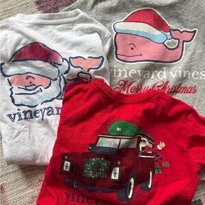 Set of 3 Vineyard Vines Christmas T-Shirts in Size 3T